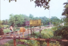 The sign board with a name written Bhargavi